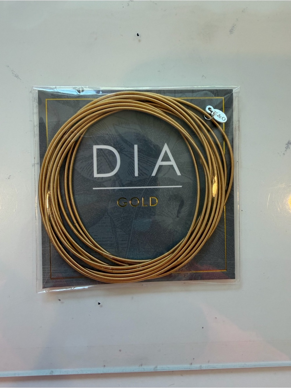 DIA Gold Coil Bracelet Set - Metallic Gold